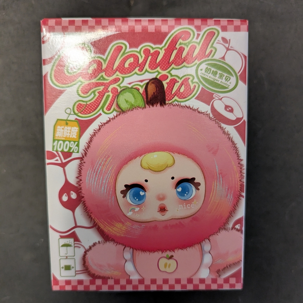 MM Milk Candy Cololful Fruit Plush Pendant Keychain Series Blind Box